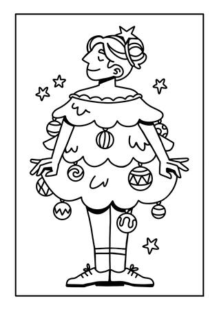 Christmas tree colouring Christmas tree colouring